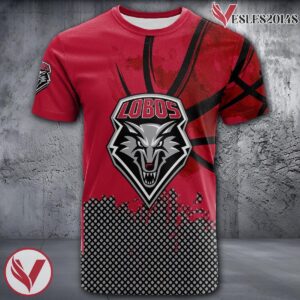 New Mexico Lobos Basketball Grunge Pattern Unique Personalized T Shirts - Vesles2014S