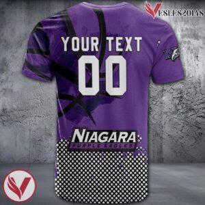 Niagara Purple Eagles Basketball Grunge Pattern Unique Personalized T Shirts - Vesles2014S 1