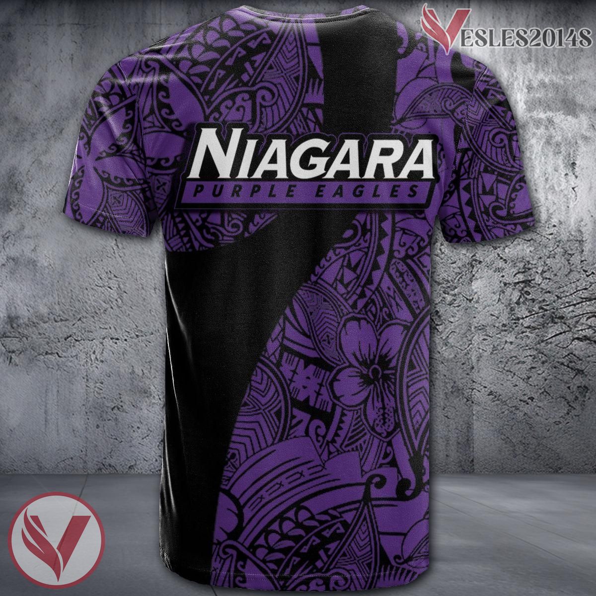 Niagara Purple Eagles NCAA Polynesian Pattern Shirt, Unique Gifts For Fans - Vesles2014s 1