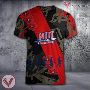 Norfolk State Spartans NCAA With Red Poppy Flower 3D Shirt, Unique Gift For Fans - Vesles2014S 1