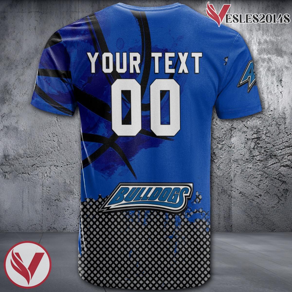 North Carolina Asheville Bulldogs Basketball Grunge Pattern Unique Personalized T Shirts - Vesles2014S 1
