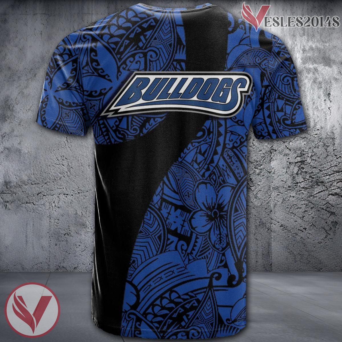 North Carolina Asheville Bulldogs NCAA Polynesian Pattern Shirt, Unique Gifts For Fans - Vesles2014s 1