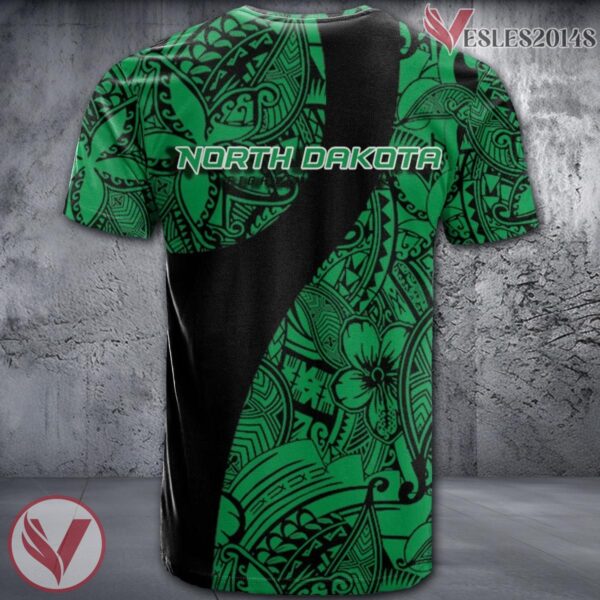 North Dakota Fighting Hawks NCAA Polynesian Pattern Shirt, Unique Gifts For Fans - Vesles2014s 1