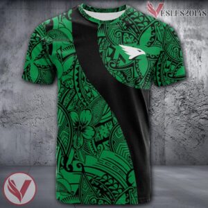 North Dakota Fighting Hawks NCAA Polynesian Pattern Shirt, Unique Gifts For Fans - Vesles2014s