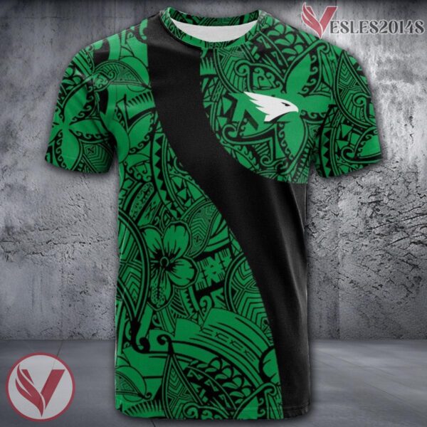 North Dakota Fighting Hawks NCAA Polynesian Pattern Shirt, Unique Gifts For Fans - Vesles2014s