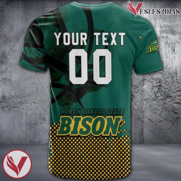 North Dakota State Bison Basketball Grunge Pattern Unique Personalized T Shirts - Vesles2014S 1