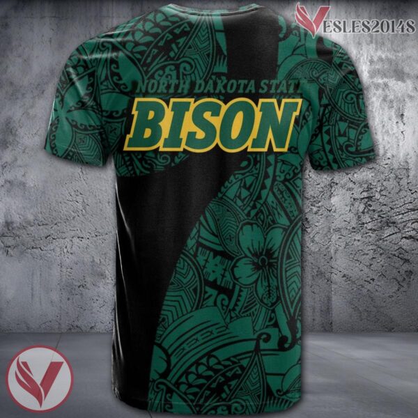 North Dakota State Bison NCAA Polynesian Pattern Shirt, Unique Gifts For Fans - Vesles2014s 1