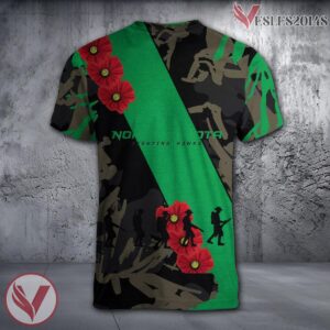 North Dakota State Bison NCAA With Red Poppy Flower 3D Shirt, Unique Gift For Fans - Vesles2014S 1