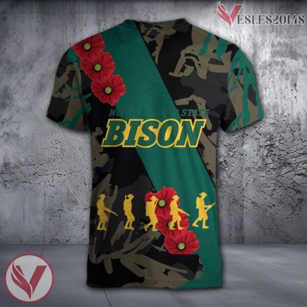 North Florida Ospreys NCAA With Red Poppy Flower 3D Shirt, Unique Gift For Fans - Vesles2014S 1