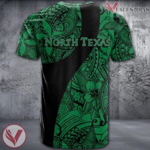 North Texas Mean Green NCAA Polynesian Pattern Shirt, Unique Gifts For Fans - Vesles2014s 1