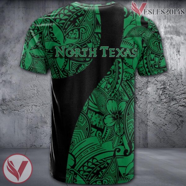 North Texas Mean Green NCAA Polynesian Pattern Shirt, Unique Gifts For Fans - Vesles2014s 1