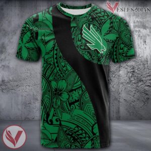 North Texas Mean Green NCAA Polynesian Pattern Shirt, Unique Gifts For Fans - Vesles2014s