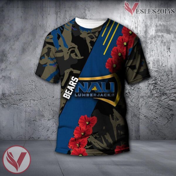 Northern Colorado Bears NCAA With Red Poppy Flower 3D Shirt, Unique Gift For Fans - Vesles2014S