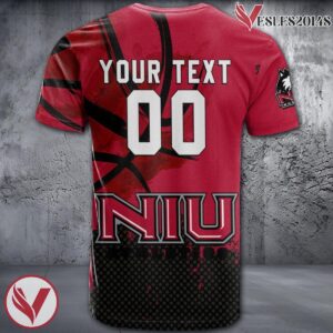 Northern Illinois Huskies Basketball Grunge Pattern Unique Personalized T Shirts - Vesles2014S 1