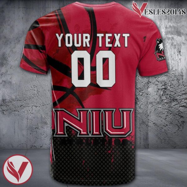 Northern Illinois Huskies Basketball Grunge Pattern Unique Personalized T Shirts - Vesles2014S 1