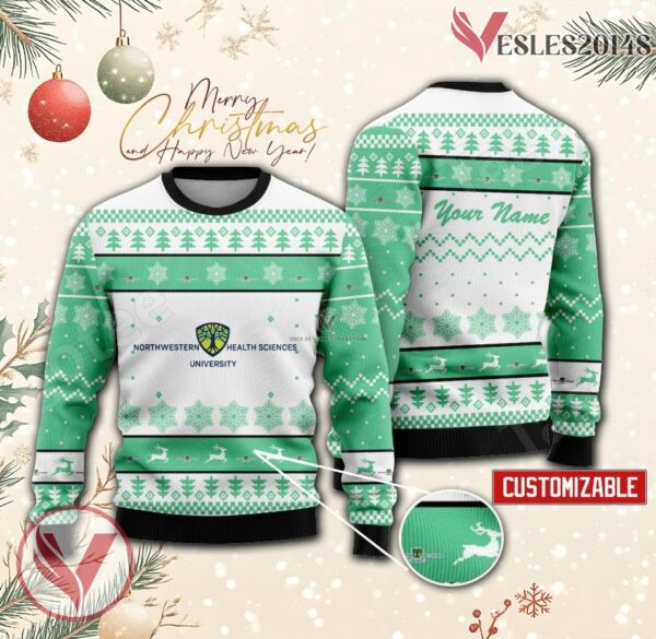 Northwestern Health Sciences University Custom Ugly Christmas Sweater, Unique Gift For Fans - Vesles2014s