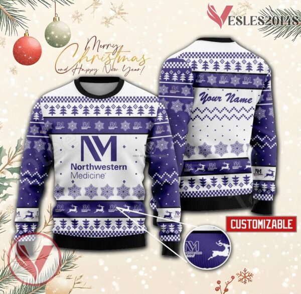 Northwestern Memorial Hospital Custom Ugly Christmas Sweater, Unique Gift For Fans - Vesles2014s