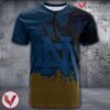 Notre Dame Fighting Irish Basketball Grunge Pattern Unique Personalized T Shirts - Vesles2014S