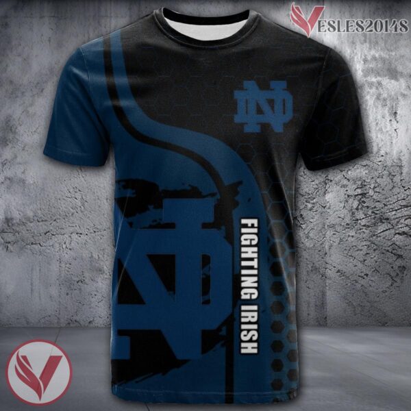 Notre Dame Fighting Irish NCAA Custom Shirt, Unique Sport Gifts For Fans - Vesles2014s