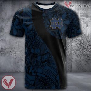 Notre Dame Fighting Irish NCAA Polynesian Pattern Shirt, Unique Gifts For Fans - Vesles2014s
