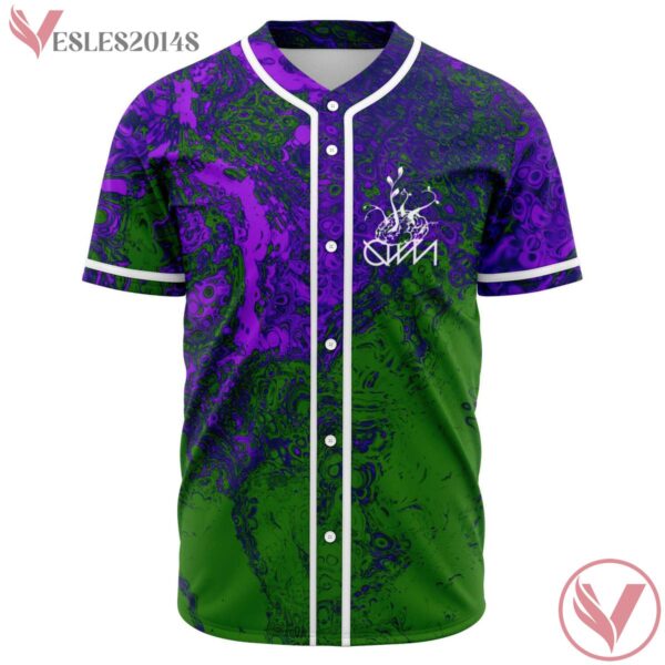 OIL SLICK CUSTOM GANJA WHITE NIGHT BASEBALL JERSEY - Vesles2014s