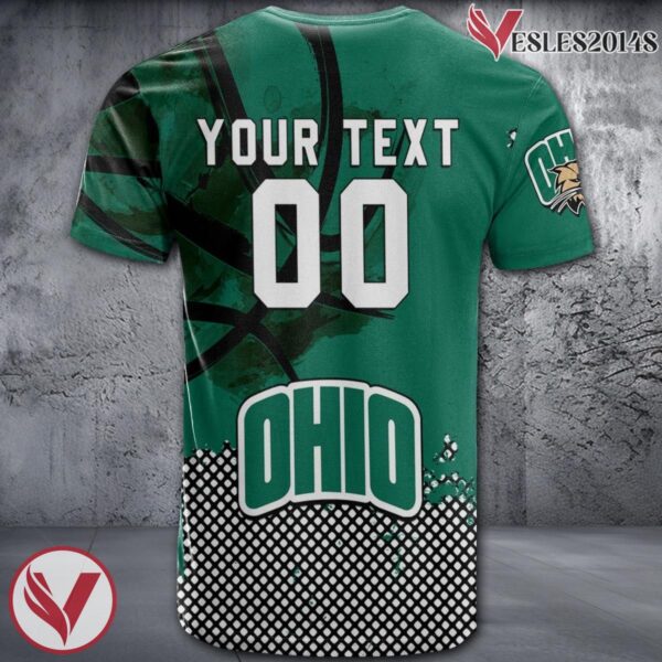 Ohio Bobcats Basketball Grunge Pattern Unique Personalized T Shirts - Vesles2014S 1