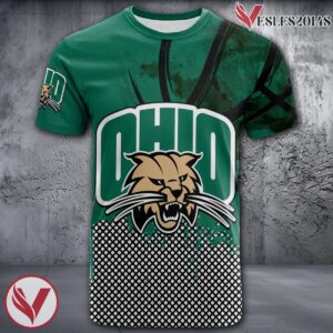 Ohio Bobcats Basketball Grunge Pattern Unique Personalized T Shirts - Vesles2014S