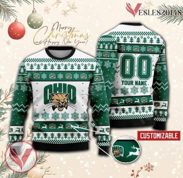 Ohio College Rugby Custom Ugly Christmas Sweater, Unique Gift For Fans - Vesles2014s