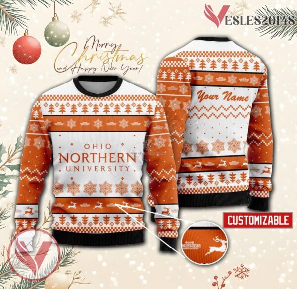 Ohio Northern University Custom Ugly Christmas Sweater, Unique Gift For Fans - Vesles2014s