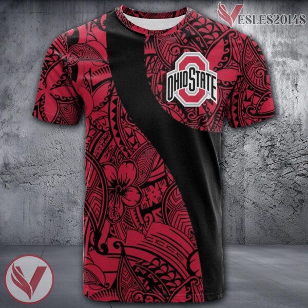 Ohio State Buckeyes NCAA Polynesian Pattern Shirt, Unique Gifts For Fans - Vesles2014s