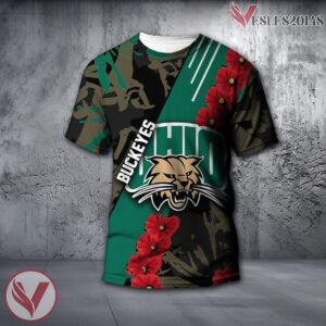 Ohio State Buckeyes NCAA With Red Poppy Flower 3D Shirt, Unique Gift For Fans - Vesles2014S