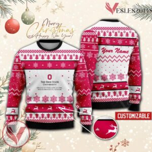 Ohio State University Agricultural Technical Institute Custom Ugly Christmas Sweater, Unique Gift For Fans - Vesles2014s