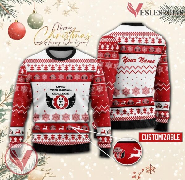 Ohio Technical College Custom Ugly Christmas Sweater, Unique Gift For Fans - Vesles2014s