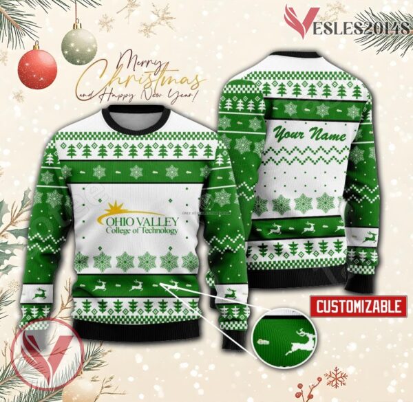 Ohio Valley College of Technology Custom Ugly Christmas Sweater, Unique Gift For Fans - Vesles2014s