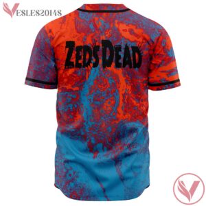 Oil Slick Custom Zeds Dead Baseball Jersey For EDM Festivals - Vesles2014s 1