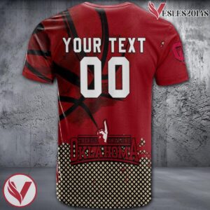 Oklahoma Sooners Basketball Grunge Pattern Unique Personalized T Shirts - Vesles2014S 1