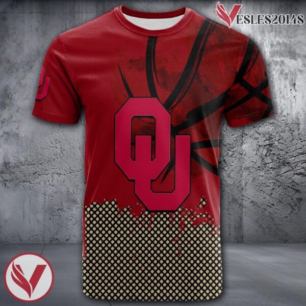 Oklahoma Sooners Basketball Grunge Pattern Unique Personalized T Shirts - Vesles2014S