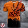 Oklahoma State Cowboys Basketball Grunge Pattern Unique Personalized T Shirts - Vesles2014S