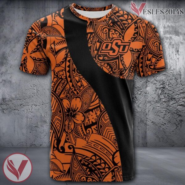 Oklahoma State Cowboys NCAA Polynesian Pattern Shirt, Unique Gifts For Fans - Vesles2014s