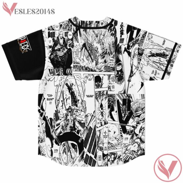 One Piece Manga Style Black And White Split Jersey - Vesles2014s 1