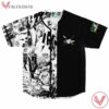 One Piece Manga Style Black And White Split Jersey - Vesles2014s