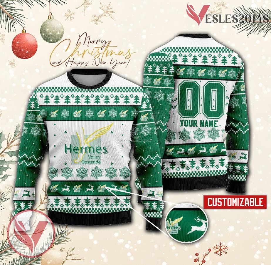 Oostende Women Volleyball Custom Ugly Christmas Sweater, Unique Gift For Fans - Vesles2014s