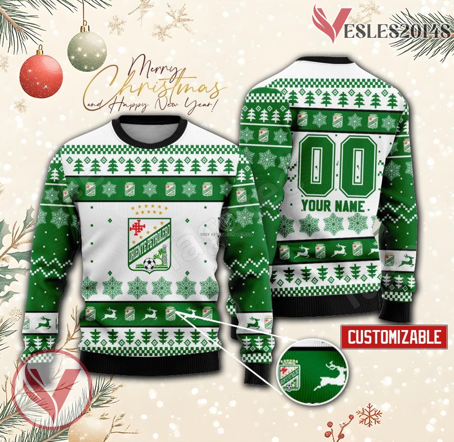 Oriente Petrolero Custom Ugly Christmas Sweater, Unique Gift For Fans - Vesles2014s