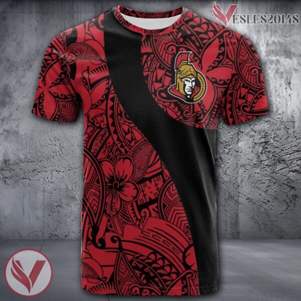 Ottawa Senators Polynesian Pattern Shirt, Unique Gifts For NHL Fans - Vesles2014s