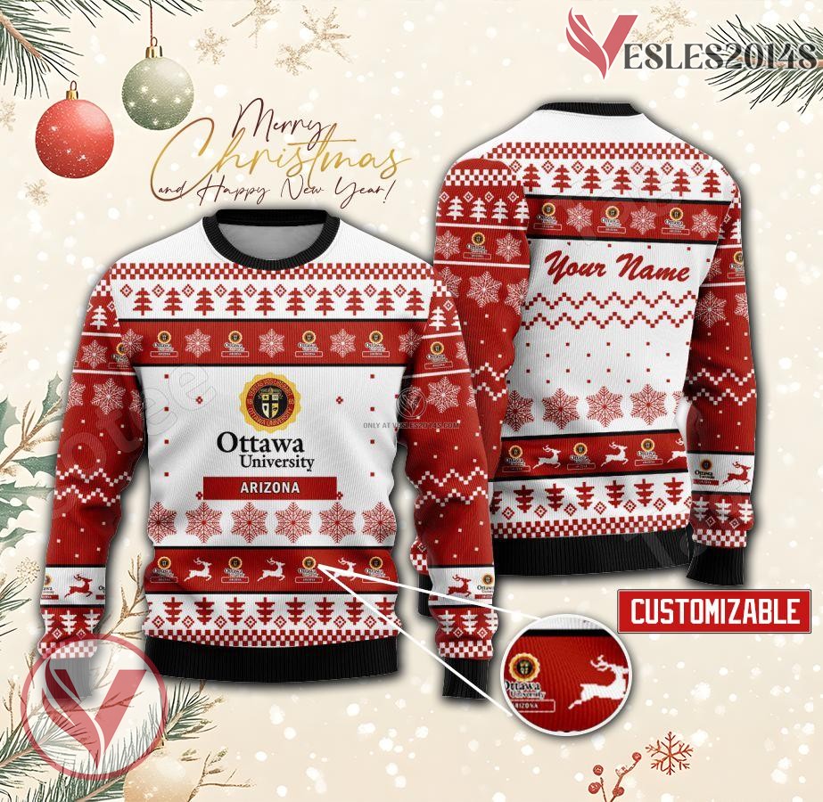 Ottawa University-Surprise Custom Ugly Christmas Sweater, Unique Gift For Fans - Vesles2014s