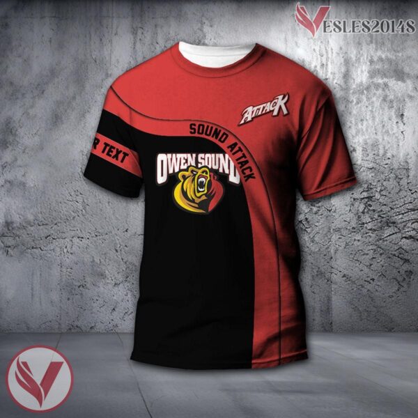 Owen Sound Attack Personalized Shirt, CA Hockey Sport Gifts For Fans - Vesles2014s