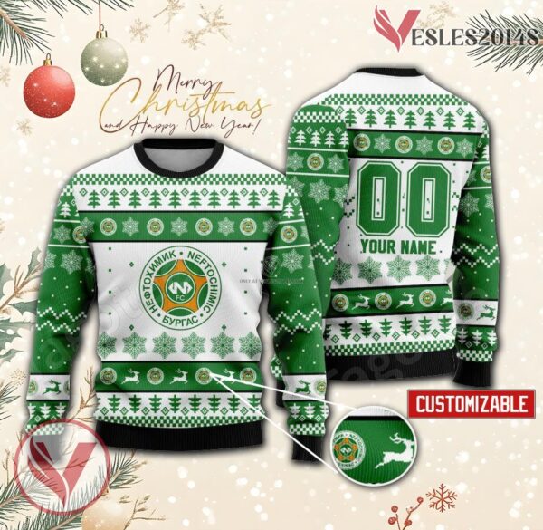 PFC Neftochimic Custom Ugly Christmas Sweater, Unique Gift For Fans - Vesles2014s