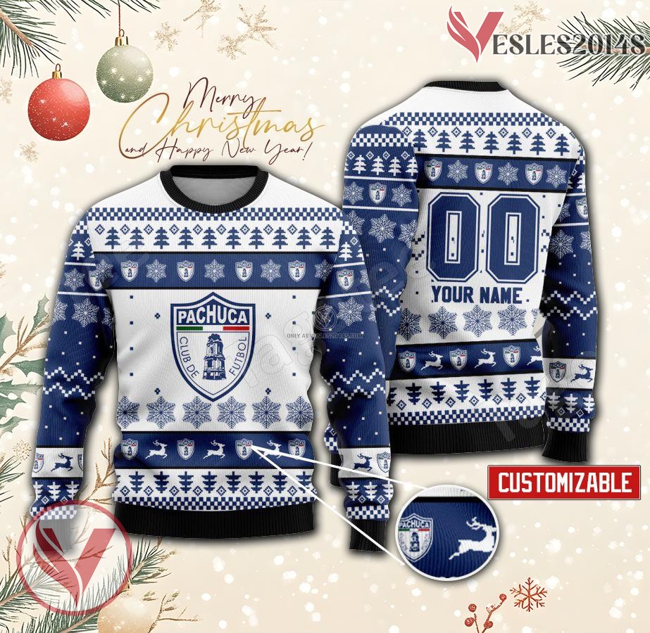 Pachuca Custom Ugly Christmas Sweater, Unique Gift For Fans - Vesles2014s