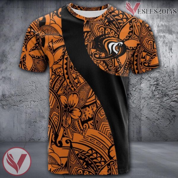 Pacific Tigers NCAA Polynesian Pattern Shirt, Unique Gifts For Fans - Vesles2014s