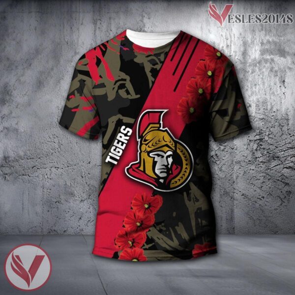 Pacific Tigers NCAA With Red Poppy Flower 3D Shirt, Unique Gift For Fans - Vesles2014S
